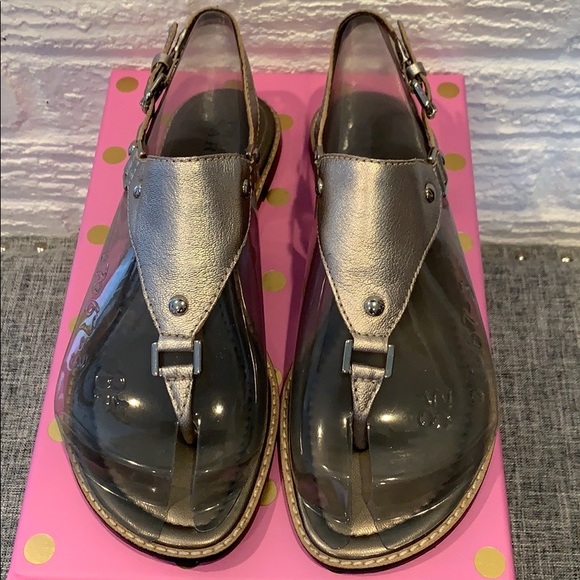 franco sarto metallic sandals